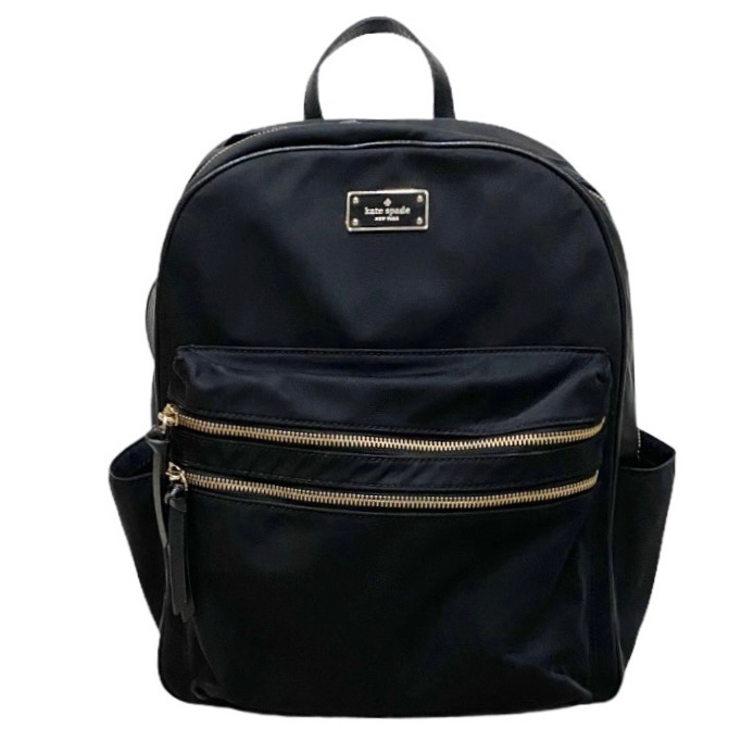 Kate Spade Wilson Road Bradley Black Backpack Gold Zipper